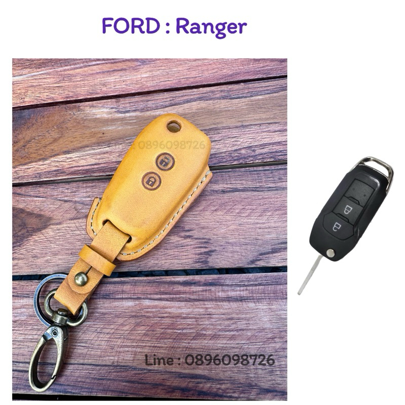 Keycase Everest / Ranger : (Ford 2019-2020 )หนังแท้ ฟอร์ดกุญแจพับ