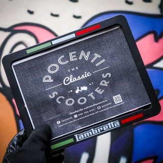 ใหม่!! กรอบทะเบียน Lambretta ลายอิตาลี ตรงรุ่น แลมเบรตต้า G3…