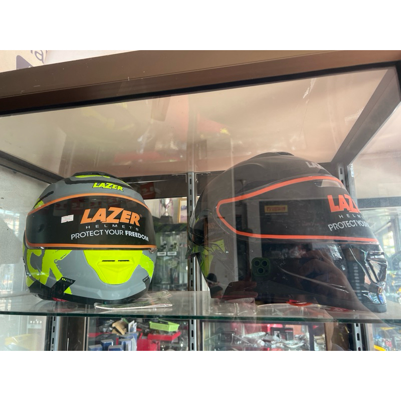 sale clear lalance หมวกนิรภัย เลเซอร์ Lazer helmet สำหรับ ถนนและแข่งขัน ฟรี สปอยเลอร์