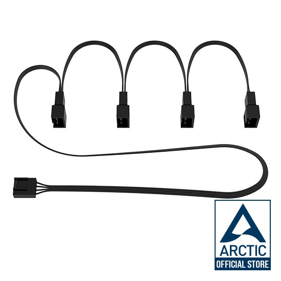 ARTCTIC ສາຍແຍກພັດລົມ 4-PIN PWM (PWM Splitter Cable) 1x4Pin ເປັນ 4x4Pin ຍາວ 700mm