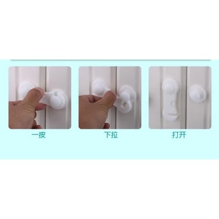 GTRmall jk7642(ร้านไทย) ล็อคลิ้นชัก กันตู้หนีบ (อุปกรณ์เพื่อความปลอดภัยสำหรับเด็ก)