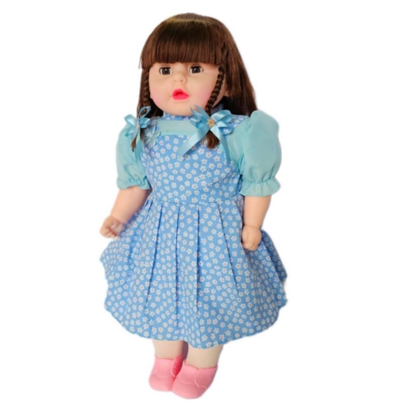 ตุ๊กตาเด็กผู้หญิง เหมือนจริง ตัวใหญ่ อุ้มได้ ตัวนิ่ม อัดผ้า -ใยสังเคราะห์(สีผม-สีชุดจะแต่งต่างจากภาพนิดหน่อยนะค่ะ) - รูปที่ 7