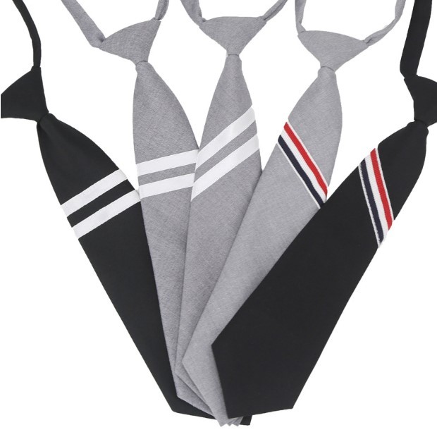 เนคไท เน็คไท สำหรับผู้หญิง 30*7cm Ladies JK Ties Women Striped Neck Tie Girls Japanese Style for Jk Uniform Cute Necktie