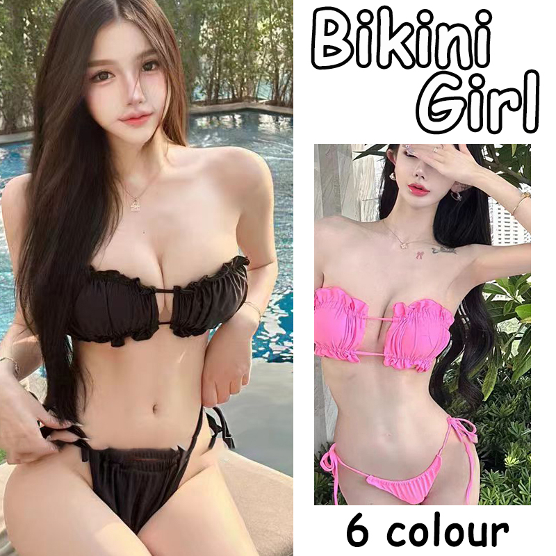 บิกินี่ บิกินี่ที่ไม่มีสายหนัง หลายสี หลายขนาด ส่งไวจากไทย1-3วัน#0177