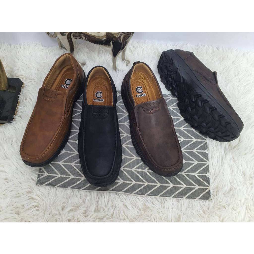 CM019รองเท้าหนังลำลองมี3สีไซส์40-45