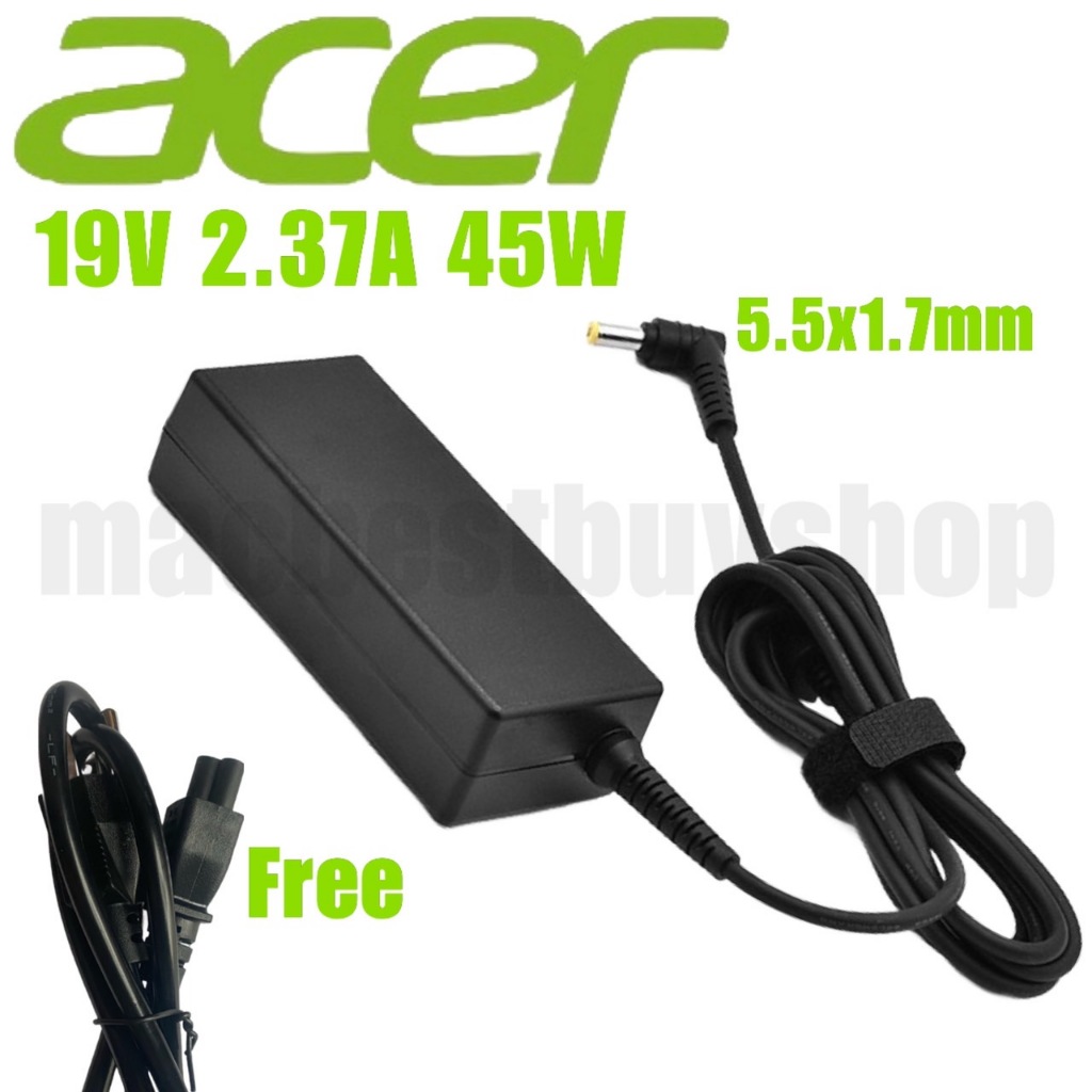 พร้อมส่ง อะแดปเตอร์ Acer 19V 2.37A 45W 5.5X1.7mm
