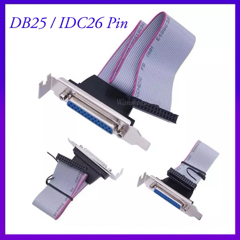 Parallel 9 Pin Serial Port Expansion ชาย)/Idc Bezel หญิง (Db25เครื่องพิมพ์ Lpt Motherboa C6w0