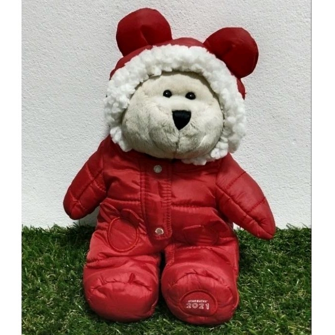 ☕Starbucks 2021 Holiday❄️ Limited Edition Bearista 🧸Bear Barista Teddy 10.5" Plush