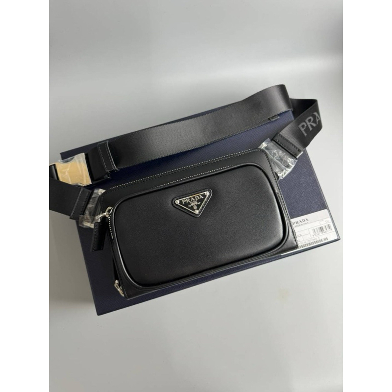 Prada Leather belt bag(Ori)เทพ 📌size 21x13 cm.