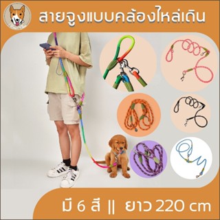 สายจูงแบบคล้องไหล่ ตะขอสแตนเลส ปรับได้หลายแบบ ไร้มือจับ สำหร…
