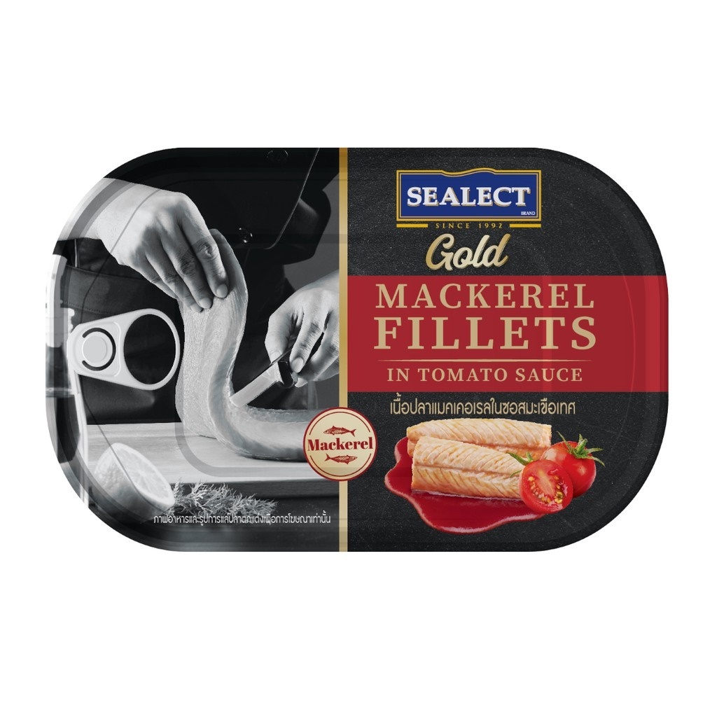 ซีเล็คโกลด์ เนื้อปลาแมคเคอเรลในซอสมะเขือเทศ ขนาด 90g