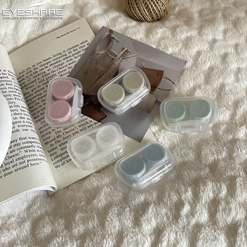 Eyeshare ส่งไวจากไทย🚚 (COD) 1 ชุดตลับคอนแทคเลนส์สำหรับเดินทาง สำ หรับใส่คอนแทคเลนส์ 💖กล่องคอนแทคเลนส์ใส - รูปที่ 2