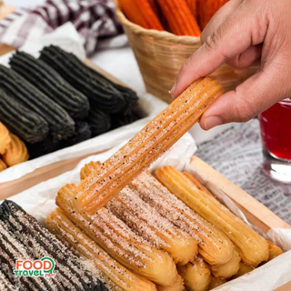 🤗CHURROS DIP STICK (แบบดิป)แบบจัมโบ้ 50 ชิ้น พร้อมทอด👌โรงงานผลิตเอง