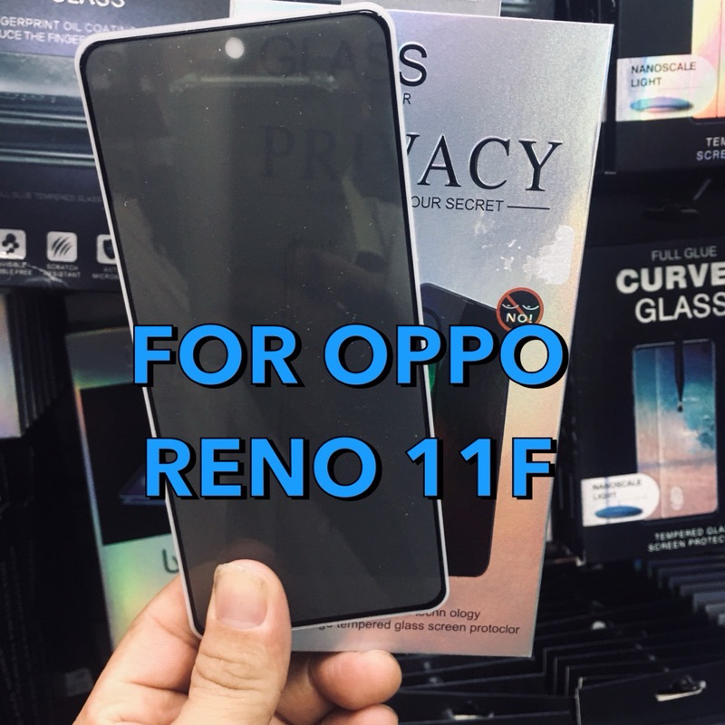 ฟิล์มกระจกกันเสือก OPPO Reno11F ฟิล์มกันรอยหน้าจอ ฟิล์มกระจกนิรภัยกันรอย กระจกเต็มจอ ขอบดำ(Full Glue)(Black)