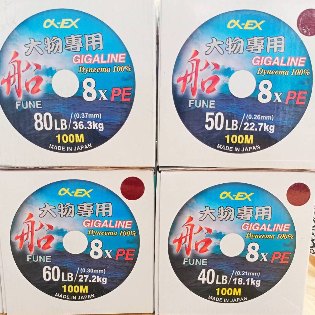 สายพีอี Okawa Race/Gigaline สายไดนีม่า100% (Made in Japan.) ขนาด 1.2-2.5-4-5-6-8 ม้วนละ 100ม. ต่อเนื่อง 1000ม. ราคา ถูกที่สุด ดีลบีเคเค แกลเลอรีภาพที่ 4
