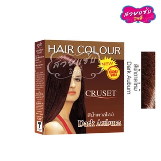(ยกแพ็ค 1 โหล) ครูเซ็ท ย้อมผมสูตรน้ำ ปิดผมขาว เปลียนสีผม Cruset Hair Colour