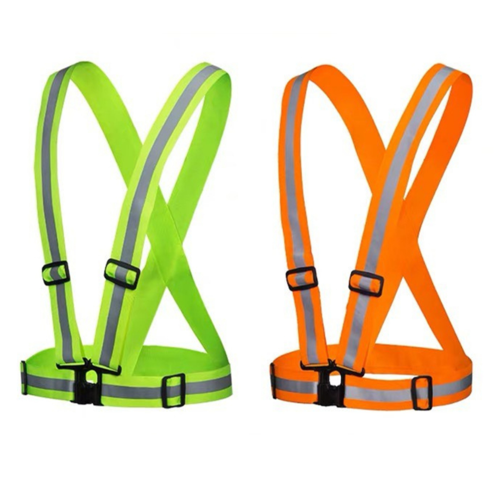 Safety JK เสื้อกั๊กสะท้อนแสงปรับสายได้ เพื่อความปลอดภัย ราคาส่ง