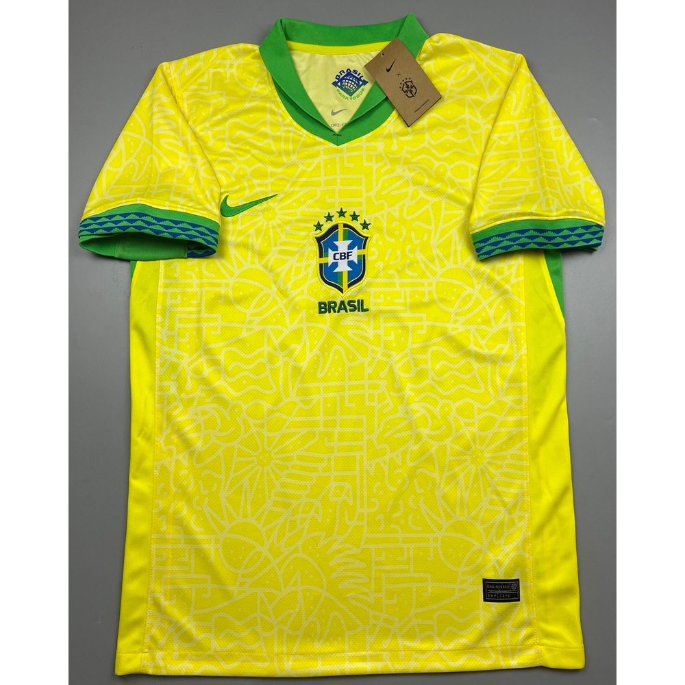 เสื้อบอล แฟนบอล ทีมชาติ บราซิล เหย้า 2024 Brazil Home สินค้าอยู่ไทยพร้อมส่ง