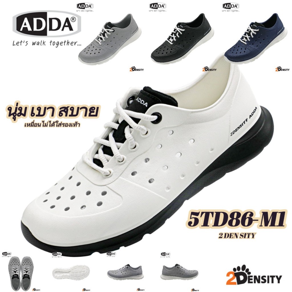 รองเท้าสปอร์ตผู้ชาย ADDA รุ่น 5TD86 SIZE (7-10) 2DENSITY นุ่มสวมใส่สบายมเพิ่มควา