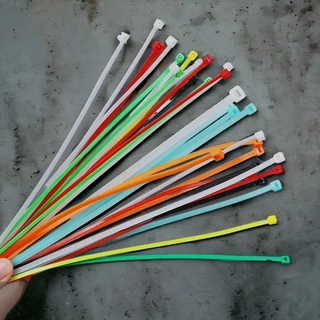 สายรัดเคเบิ้ลไทร์ Nylon Cable Tie หนวดกุ้งรัดสาย สำหรับรัดเก็บสายไฟ หรืองาน DIY มีหลายสี หลายขนาดความยาว