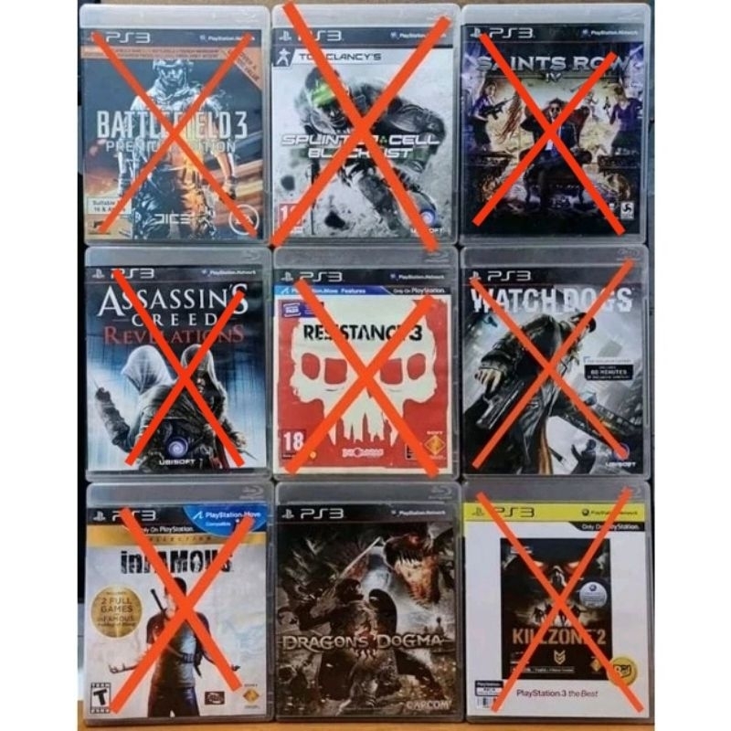 แผ่นเกม Ps3 ของแท้ ✅ มือสอง