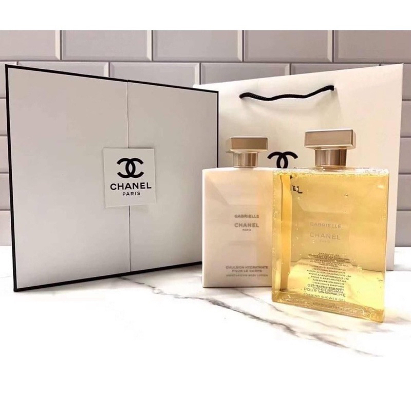 【ของแท้ 💯% 】⚡️ส่งฟรี 🚚 Set Chanel Gabrielle Lotion + Chanel Gabrielle Shower gel 200 ml.+ 200 ml. *กล่องซีล*