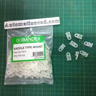 BANDEX แป้นยึด TM-0 TM-1 TM-2 แป้นยึดสายไฟ ตัวล็อคสายไฟ ( 100 ชิ้น / 1 ห่อ)