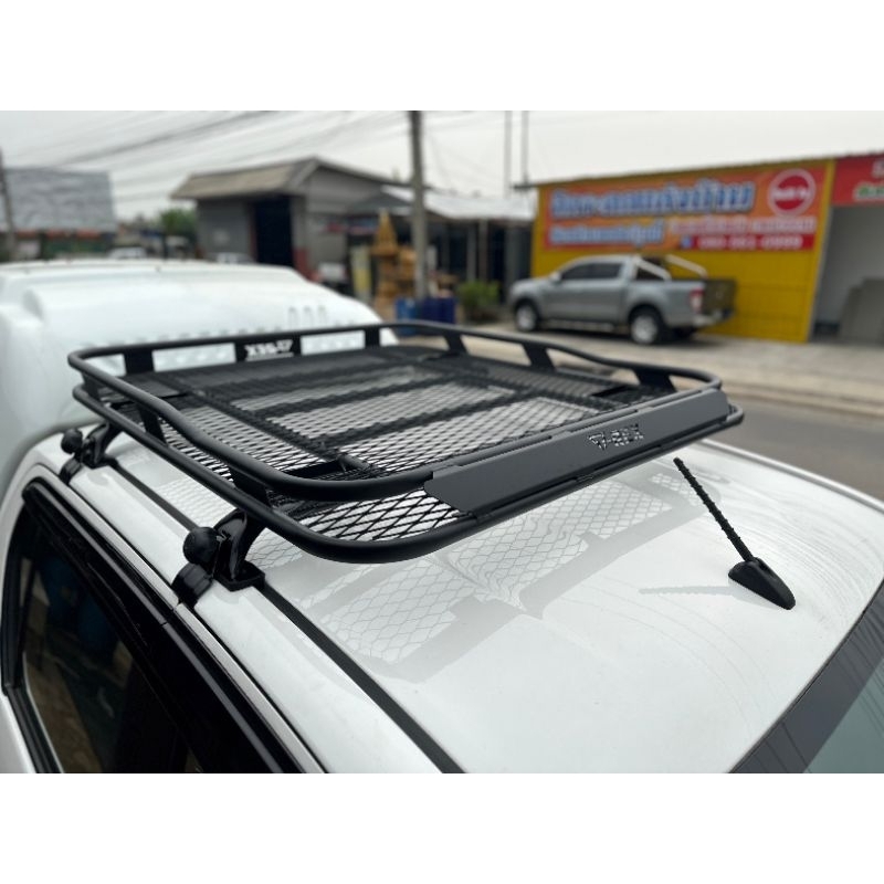 แร็คหลังคา R9F2 ขนาด 110x120 พร้อมชุดขาแร็คสำหรับ กระบะสี่ประตู (แจ้งรุ่นรถในแชท)