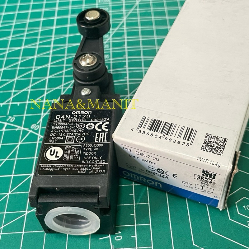 D4N-2120 LIMIT SWITCH OMRON แท้ พร้อมส่งในไทย