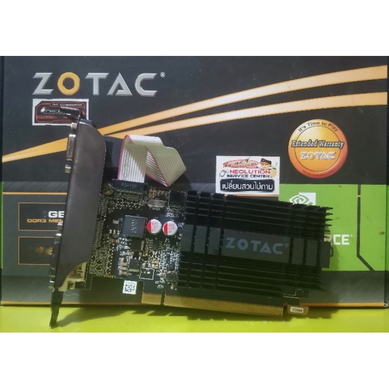 การ์ดจอ ZOTAC รุ่น NVIDIA GeForce GT 710 2GB DDR3 (no box) มือสอง ไม่มีกล่อง