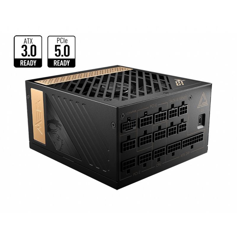 POWER SUPPLY (80+ PLATINUM) 1300W MSI MEG AI1300P PCIE5