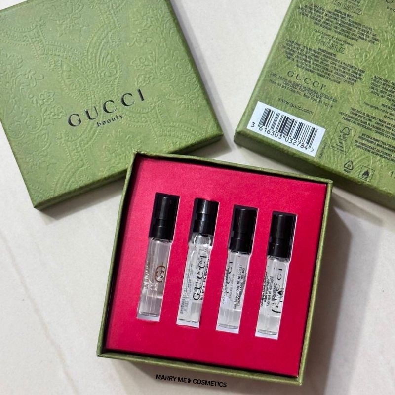 เซตน้ำหอม Gucci Gift Set 4 Items ✨ Guilty, Bloom, Flora Gorgeous Sample Spray Vial Collection