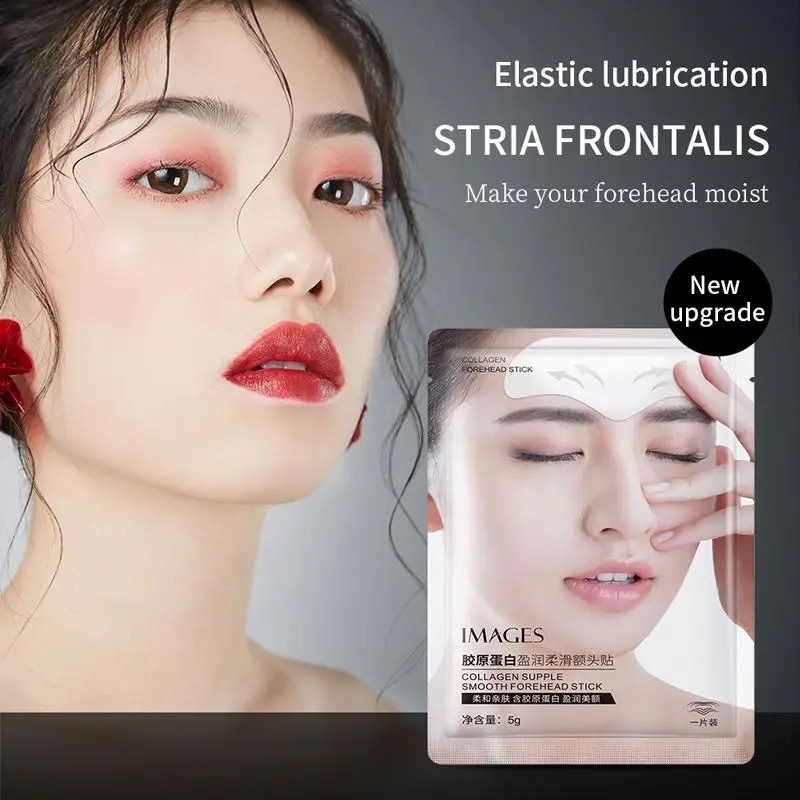เจลยึดติด แผ่นเจลมาส์กหน้าผาก คอลลาเจน Forehead Wrinkle Patches 5กรัม
