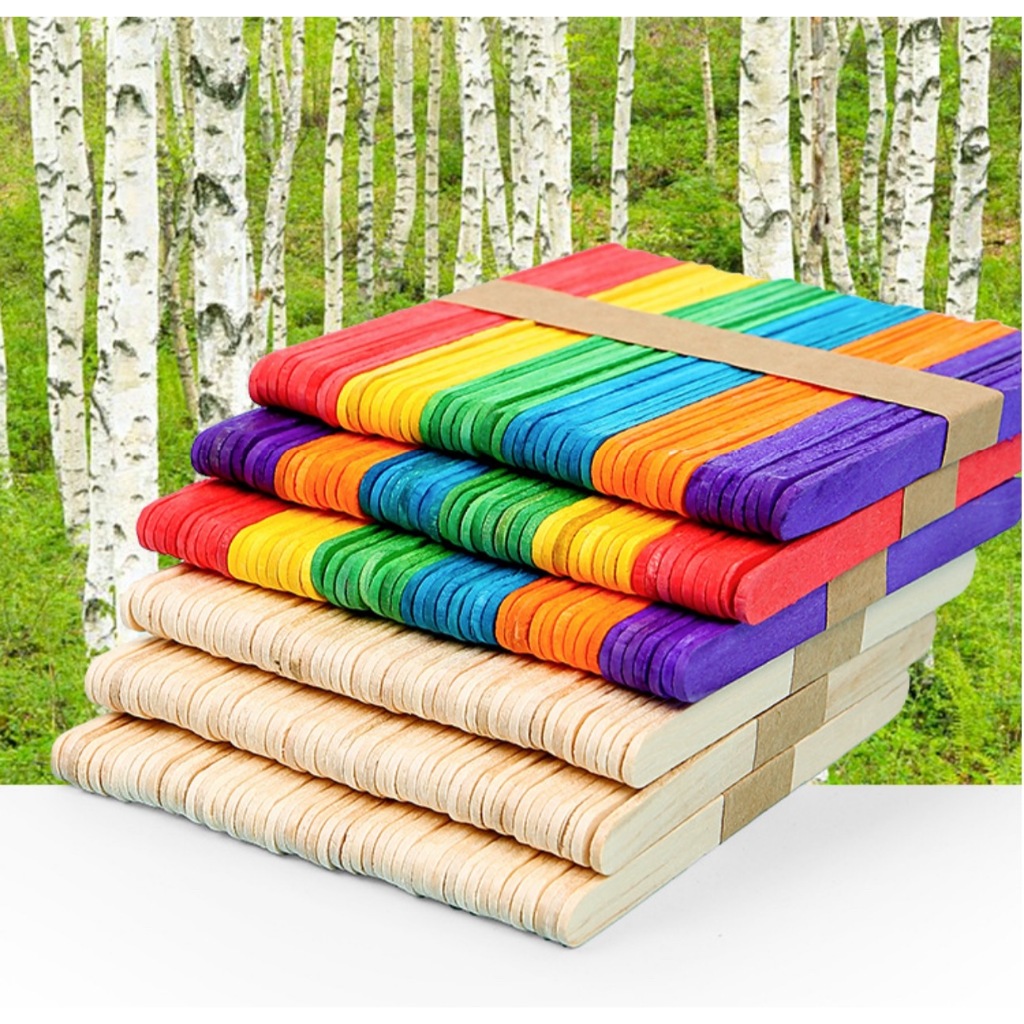 ไม้ไอติม WOOD DIY ไอเทมที่ต้องมีติดบ้านไว้ สำหรับงานประดิษฐ์ ศิลปะ  (TOY765) - รูปที่ 5