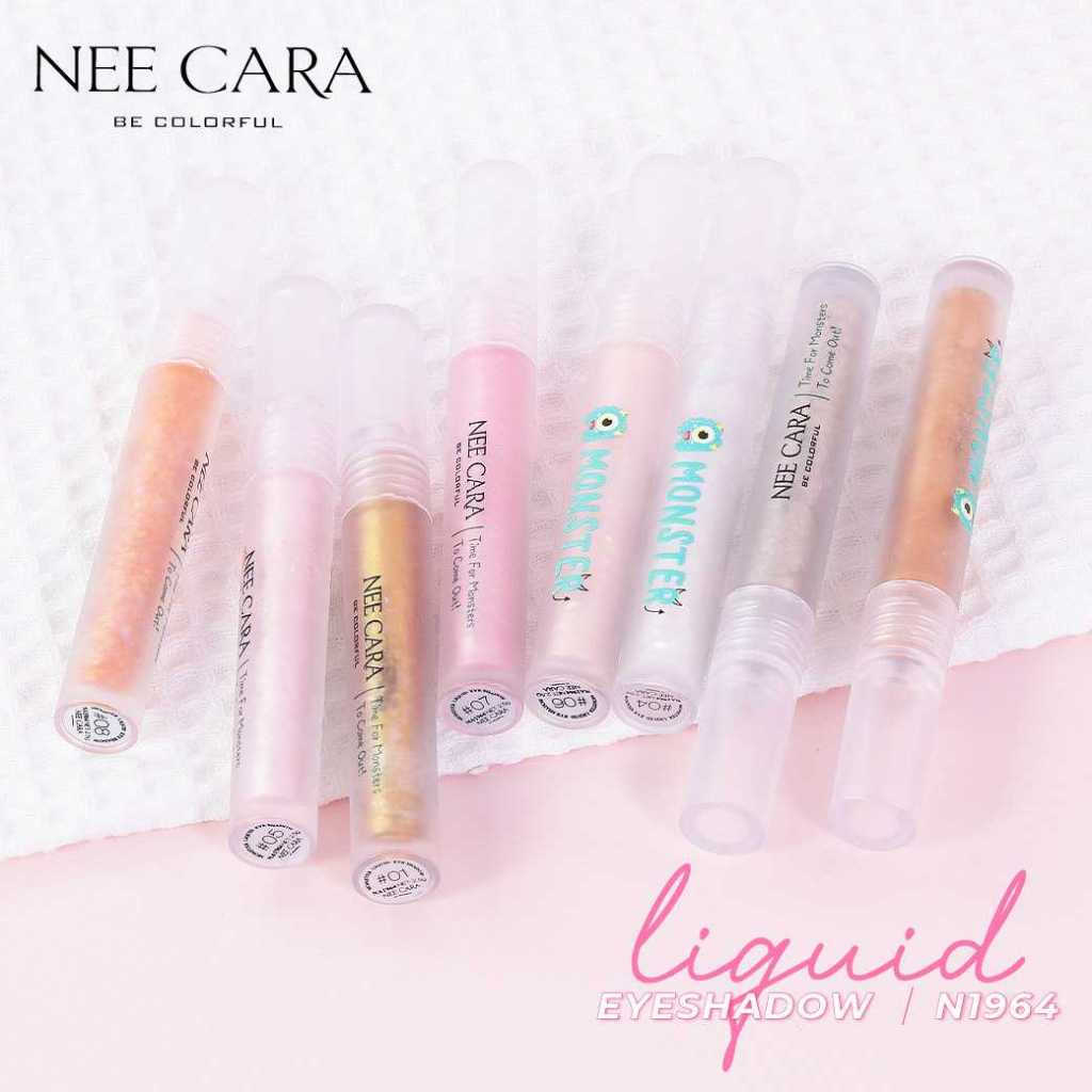 ถูก/แท้/มีไลฟ์ (มีสีใหม่) อายแชโดว์ Nee Cara Monster Liquid Eyeshadow ลิควิดอายแชโดว์ กลิตเตอร์ ชิมเมอร์ ตาวิ้ง เกาหลี - รูปที่ 5