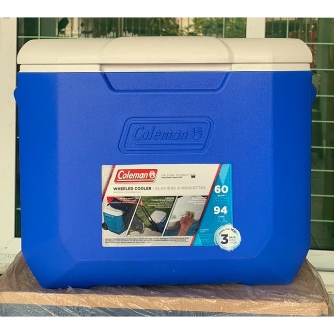 ถังน้ำแข็ง Coleman  cooler  ขนาด 60QT  56.8 LT  เก็บน้ำแข็งได้3 วัน ของแท้  Coleman USA