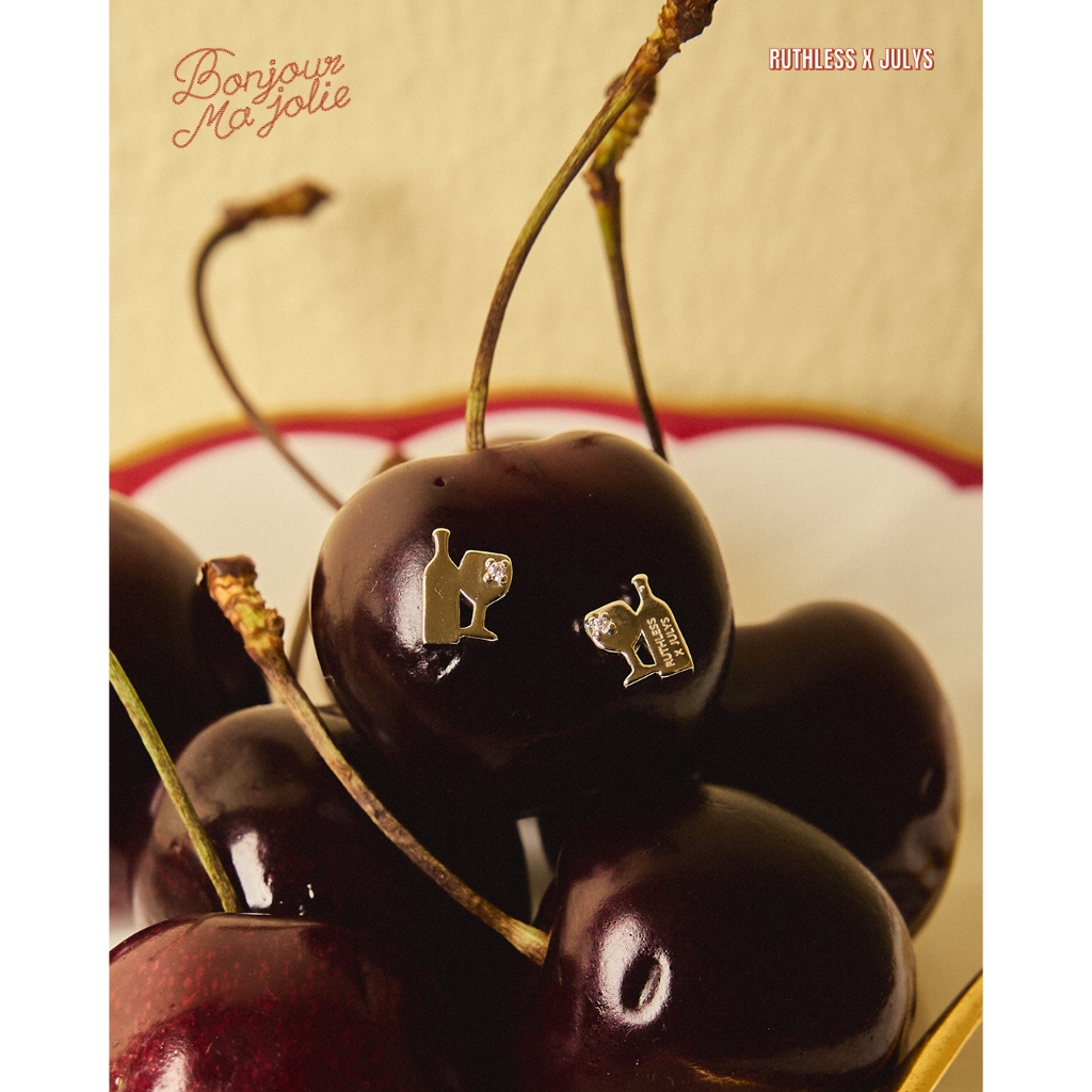 Julys x ruthless - cheers stud earrings