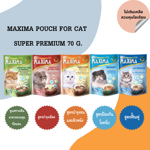 MAXIMA Cat Wet Food Premium Grade 70g