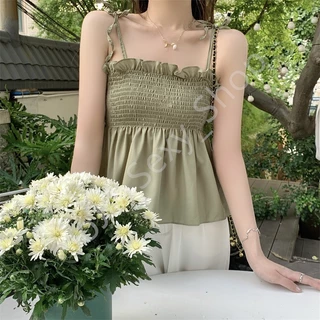เสื้อผ้าแฟชั่นผู้หญิง สายเดี่ยว โชว์หลัง โชว์ไหล่ สไตล์เกาหลี แซบๆ HYBBDDDBX
