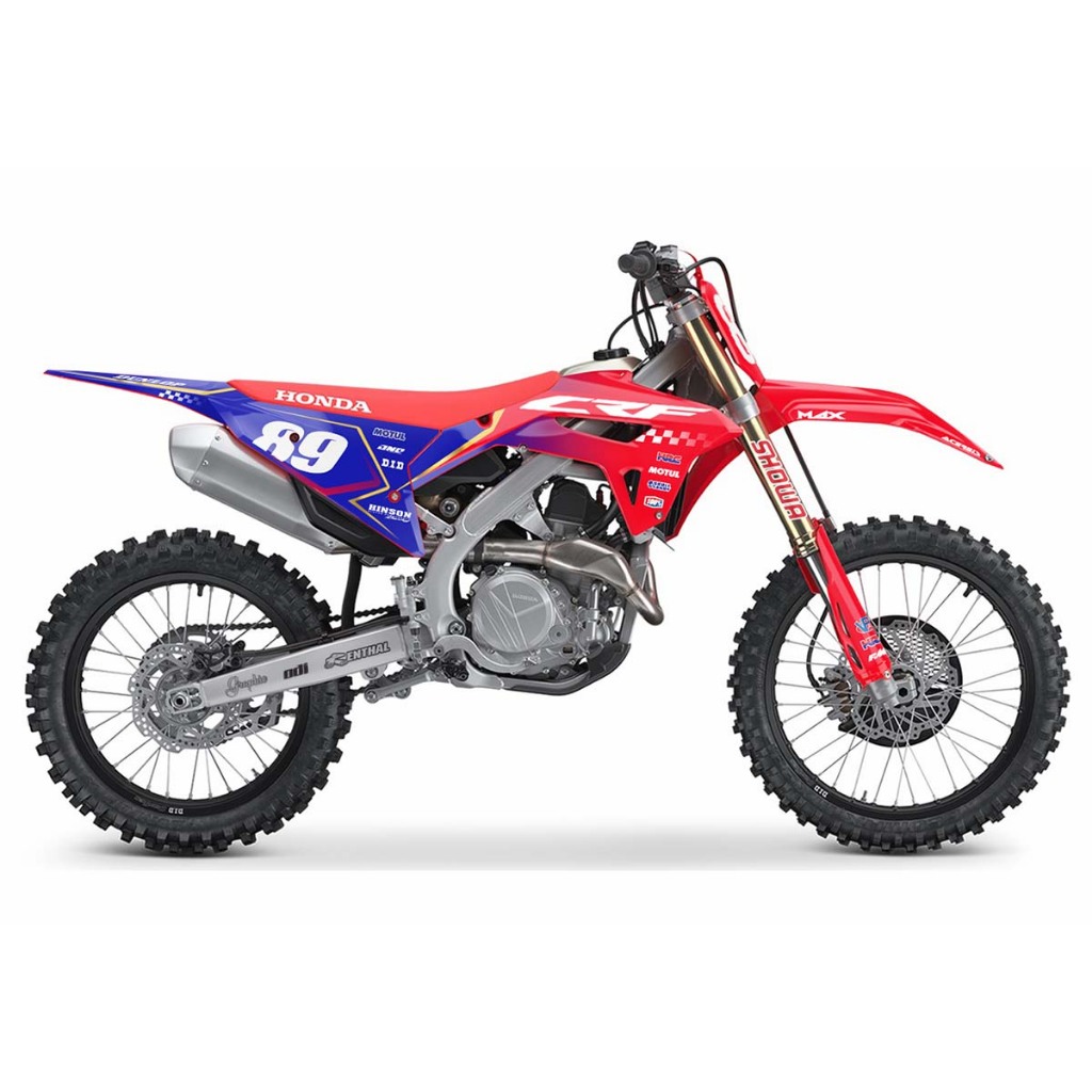 สติกเกอร์รถวิบาก CRF110-450 cc ทั้งคัน พร้อมสติกเกอร์กระบอกโช๊ค ใส่ชื่อ เลขเบอร์ ได้ตามต้องการ