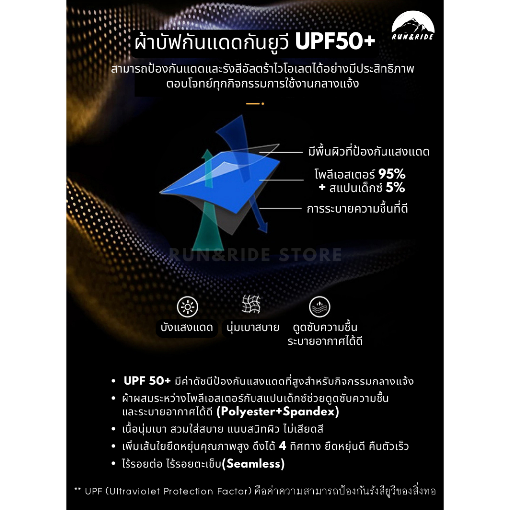 (พร้อมส่ง!))​ผ้าบัฟกันแดดกันUV *รุ่น 