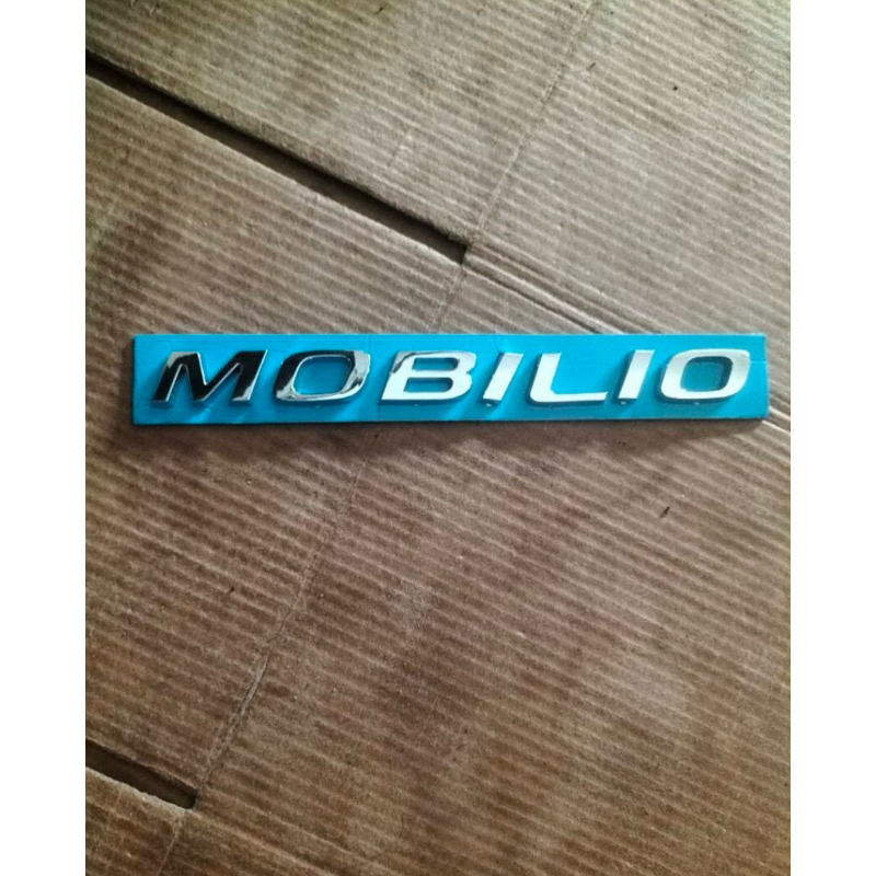 โลโก้ MOBILIO ตัวหนังสือฝาท้าย ขนาด 16x1.5cm
