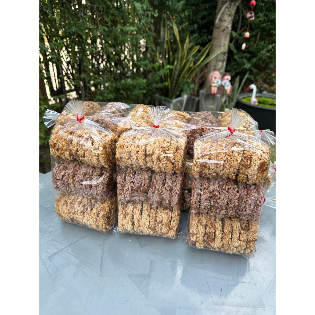 ( 3 ถุง )ข้าวแต๋นน้ำแตงโมง รสน้ำอ้อย (จัดชุด 3 ถุง) ถุงละ 250 กรัม ส่งตรงจะโรงงาน
