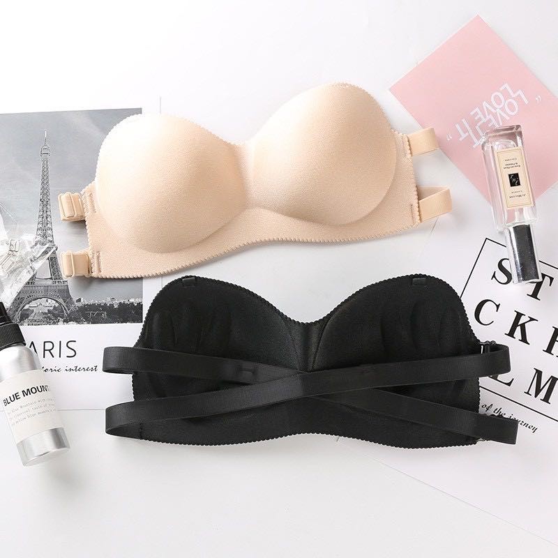 SA89 บราผู้หญิง เสื้อชั้นใน เกาะอก สายปรับได้ พร้อมสายใส