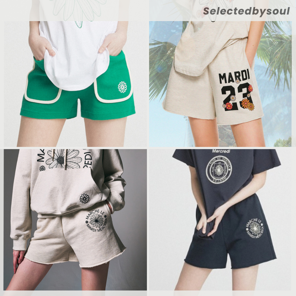 [Preorder] Mardi Mercredi Waffle Shorts / Sweat Shorts กางเกงมาดิของแท้100% ✨ นำเข้าจากเกาหลี ✈️