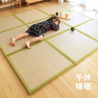Japan Style เสื่อทาทามิหนาพิเศษ รุ่นที่คนญี่ปุ่นนิยมใช้มากที่สุด เสื่อไม้ไผ่tatami minimal พรมtatami ขนาด60*60cmหนา2.2cm