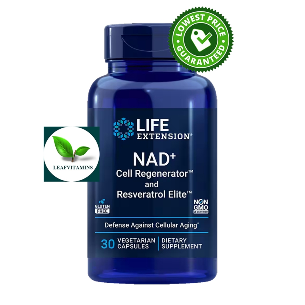 Life extension NAD+ Cell Regenerator™ and Resveratrol Elite™ / 30 Vegetarian Capsules