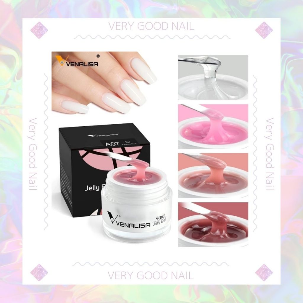 VENALISA JELLY GEL เจลต่อเล็บแบบกระปุก ไม่ร้อนหน้าเล็บ