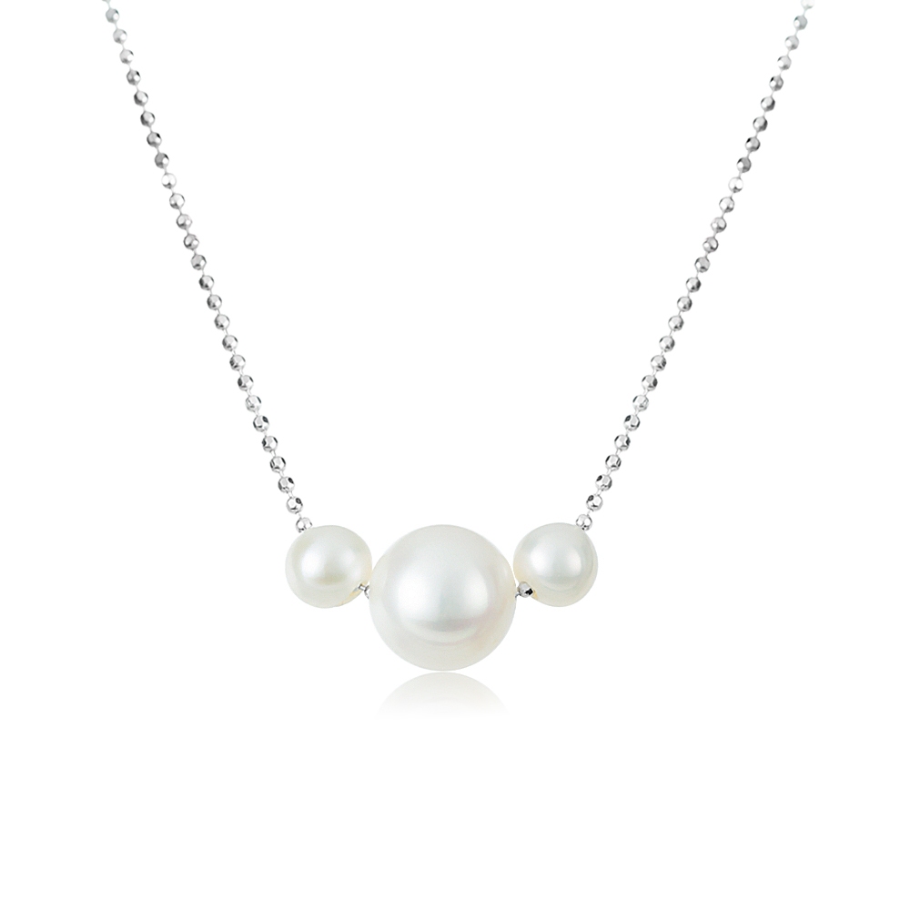 PEARL BIJOU قلادة فضة بلؤلؤ المياه العذبة — صورة 5