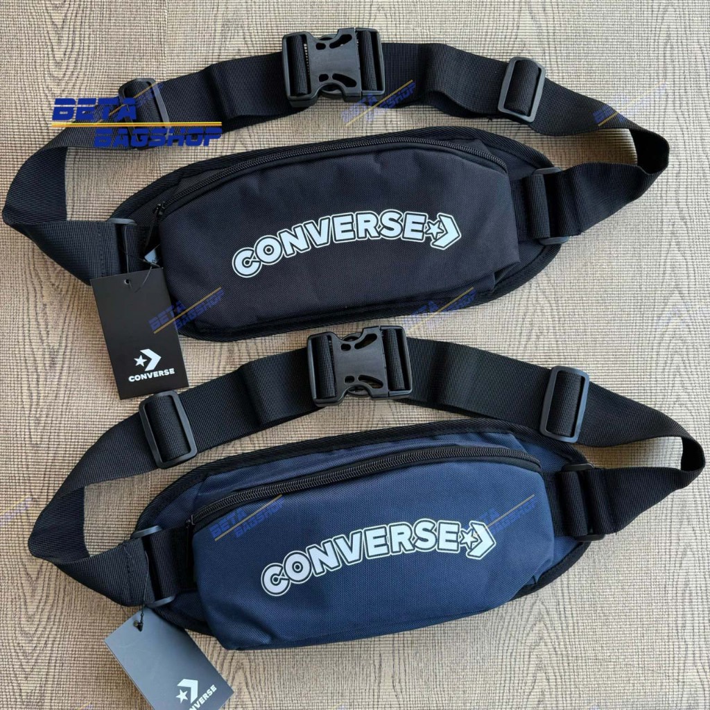 Converse แท้ !!! กระเป๋าคาดเอว กระเป๋าคาดอก รุ่น 1261837 สีดำ สีกรมท่า ++ ลิขสิทธิ์แท้ 100% ++